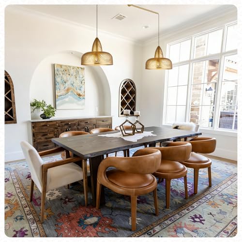 Image of Vintage 2 Light Pendant Light Fixtures Modern Gold Hanging Lamps