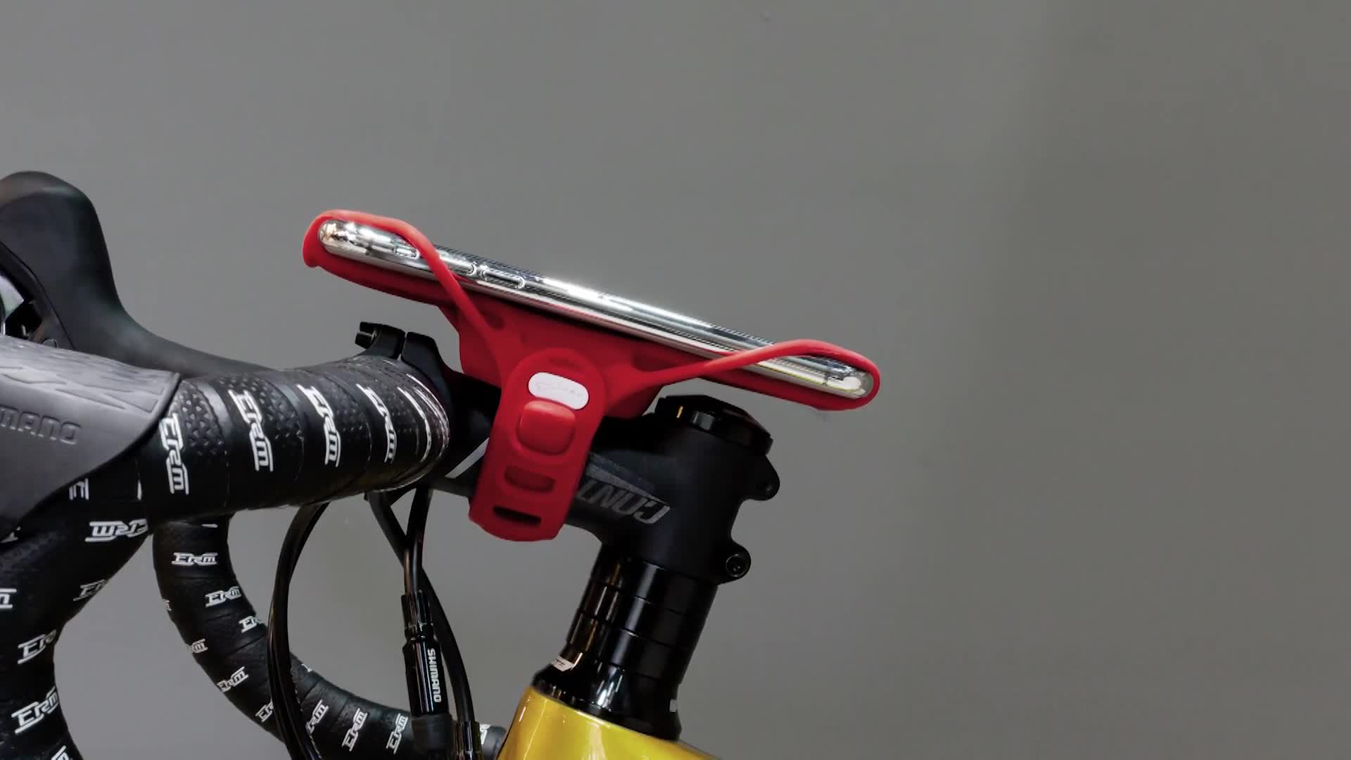 Bone Handyhalterung Fahrrad für Vorbau Befestigung, Stoßdämpfer Handyhalter Staße- Renn- und Tourenrad, Fahrrad Handyhalterung für Smartphone 4,7-7,2 