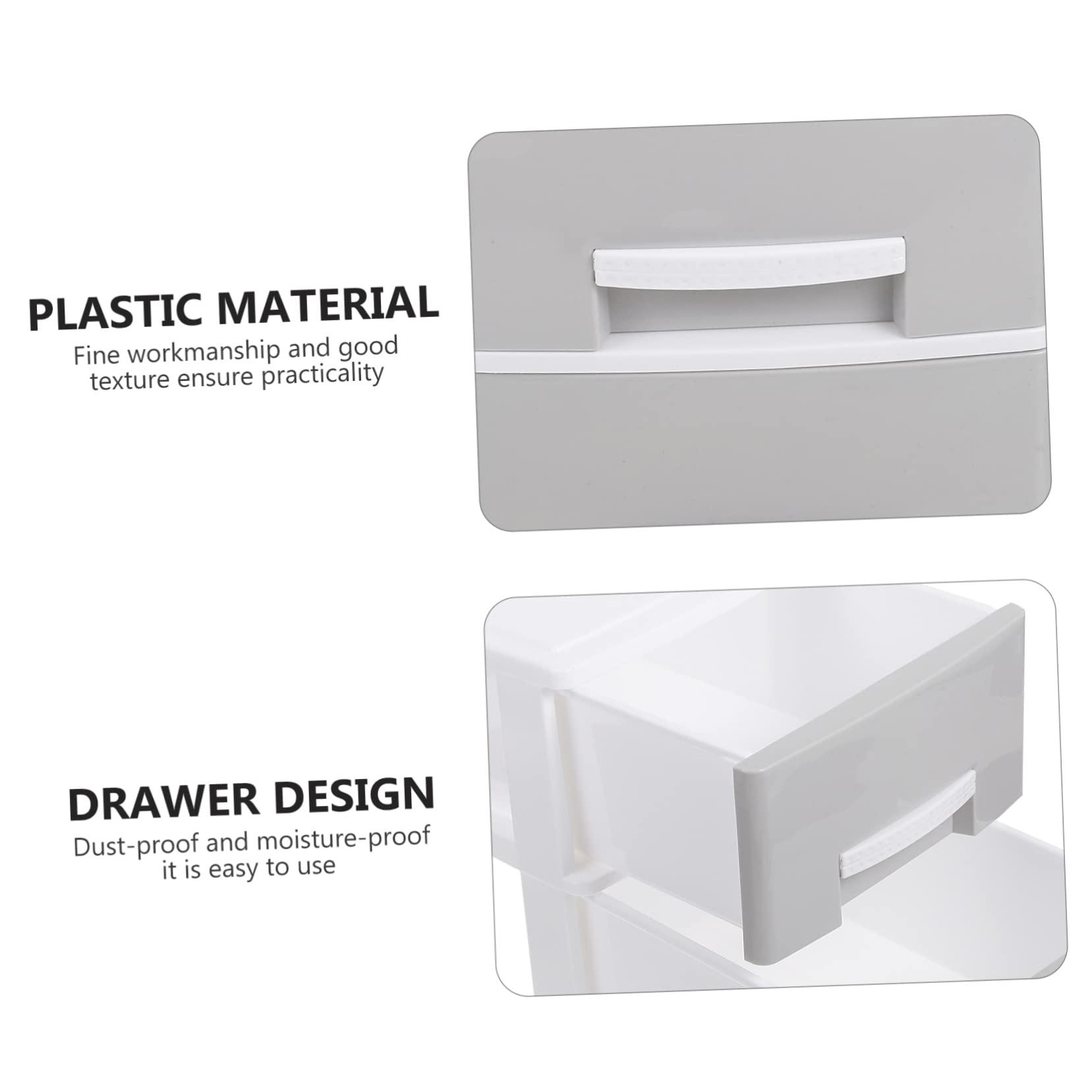 Contenitore Porta Oggetti da Scrivania a Cassetto, 2 Livelli, Plastico | Struttura Multiuso, Alta Resistenza e Anti-deformazione, Stile Gradevole per Organizzazione e Regalo Casa