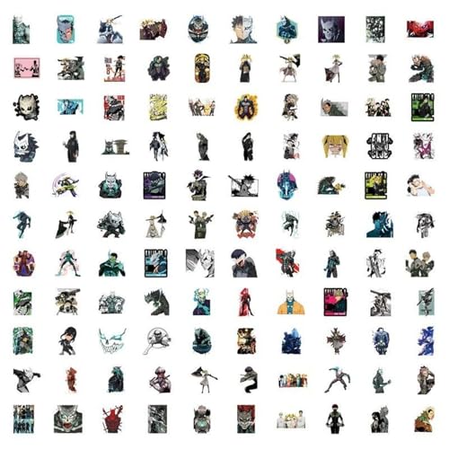 Image of Anime Kaiju No. 8 Stickers - 50+ Waterproof Vinyl Stickers for Laptop, Skateboard, Phone, Wall & More | Kafka Hibino, Defense Force, Kaiju Theme