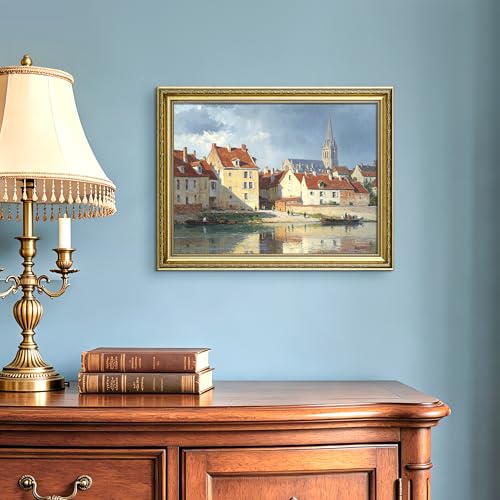 Image of upsimples Vintage 12x16 Picture Frame, Antique Gold Frames, 2 Pack | Gold Picture Frames, Fits 12 x 16 Photos, Elegant Vintage Design, Wall or Tabletop Decor, for Wedding or Family Memorie