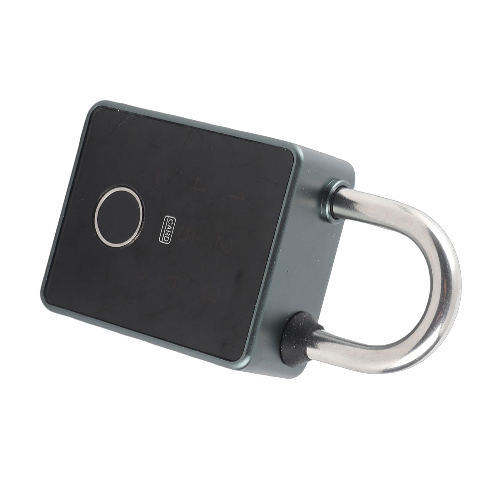 Cryfokt Candado de Huella Digital Biométrico Inteligente sin Llave, Cerradura de Seguridad Exterior Resistente para Gimnasio, Escuela, Oficina, Aleación de Aluminio (APLICACIÓN DE BLOQUEO TT)