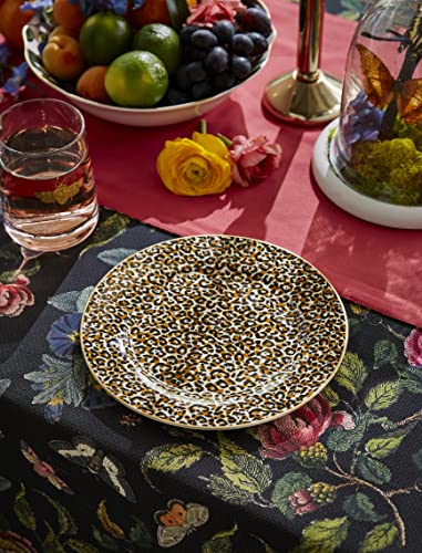 Spode Creatures of Curiosity Set 4 20.5cm Fine China Plates - Leopard Pattern with 22ct Gold, Multi Coloured, 20 centimeters - Image 3