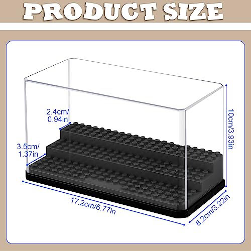 Comius Sharp Vitrine, Schaukasten Vitrine, Acryl Baukasten Display Box Staubdichtes Schutzvitrine Für Action Figuren, Sammlerstücke, Heimaufbewahrung(Schwarz)