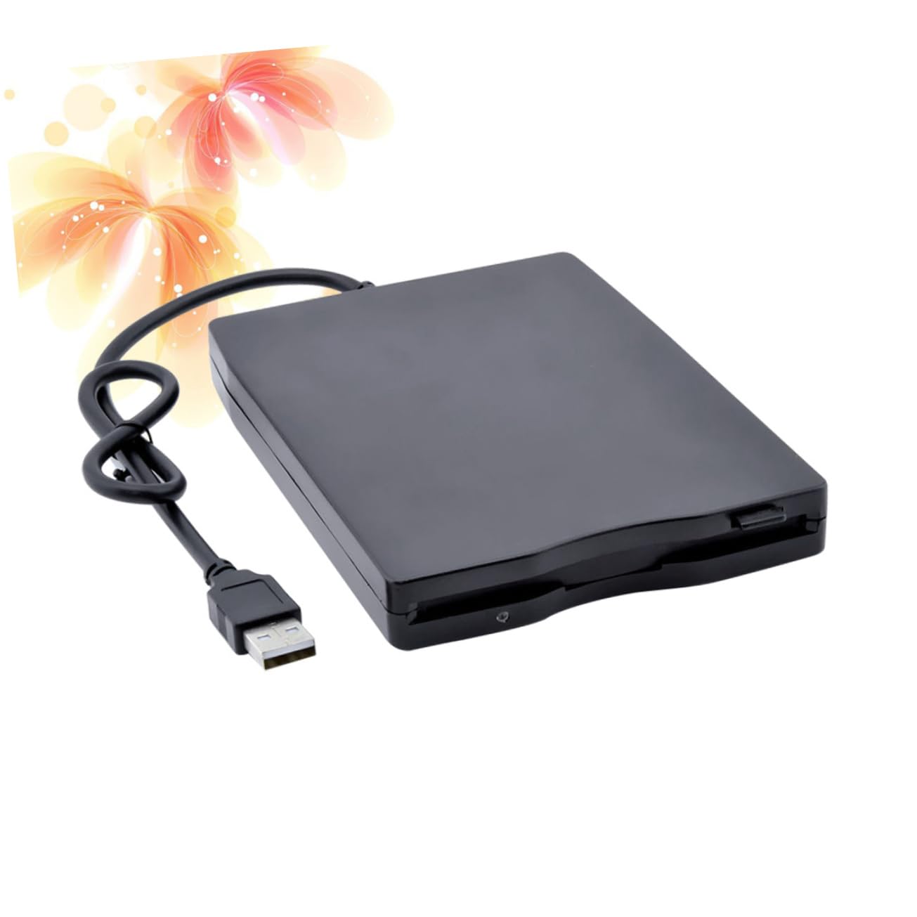 KALLORY Portable USB Floppy Disk Drive Compact External Diskette Data Transfer Device Compatible with Windows Systems Lightweight Travel Friendly Design Fast Data Transfer Rates