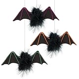 Amscan 241824 Little Bat Hanging Decorations, One Size, Multicolor