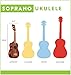 Makala Soprano Ukulele by Kala MK-S Bundle with a Tote Bag, Tuner and Lumintrail Polishing Cloth