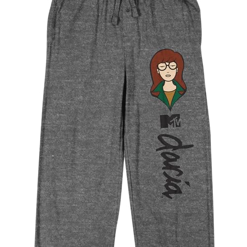 Bioworld MTV Daria Men's Heather Gray Sleep Pants2
