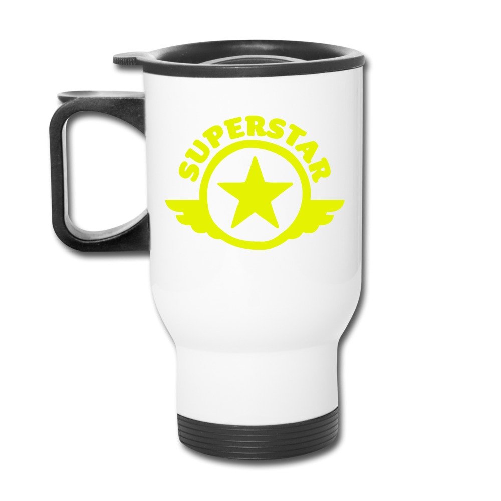 Aip-Yep Classic Super Star Logo Vacuum Sealed Auto Mugs White