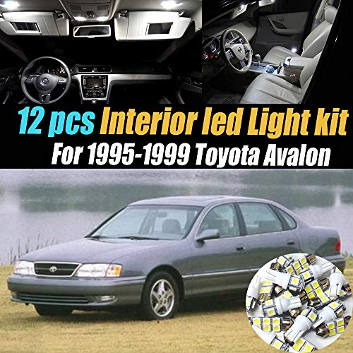 Kit 12 luces LED interiores 6000k para Toyota Avalon 95-99 miniatura 1