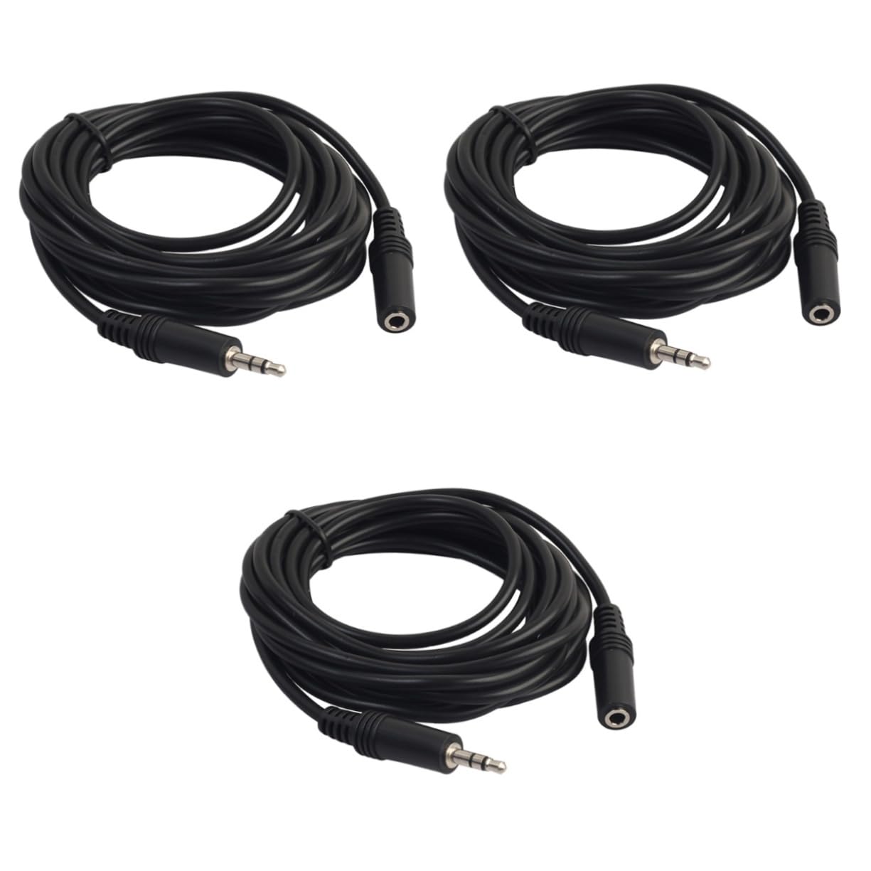 Cable auxiliar de 3.5 mm largo de 3 metros para conectar auriculares distantes sin tirones 8
