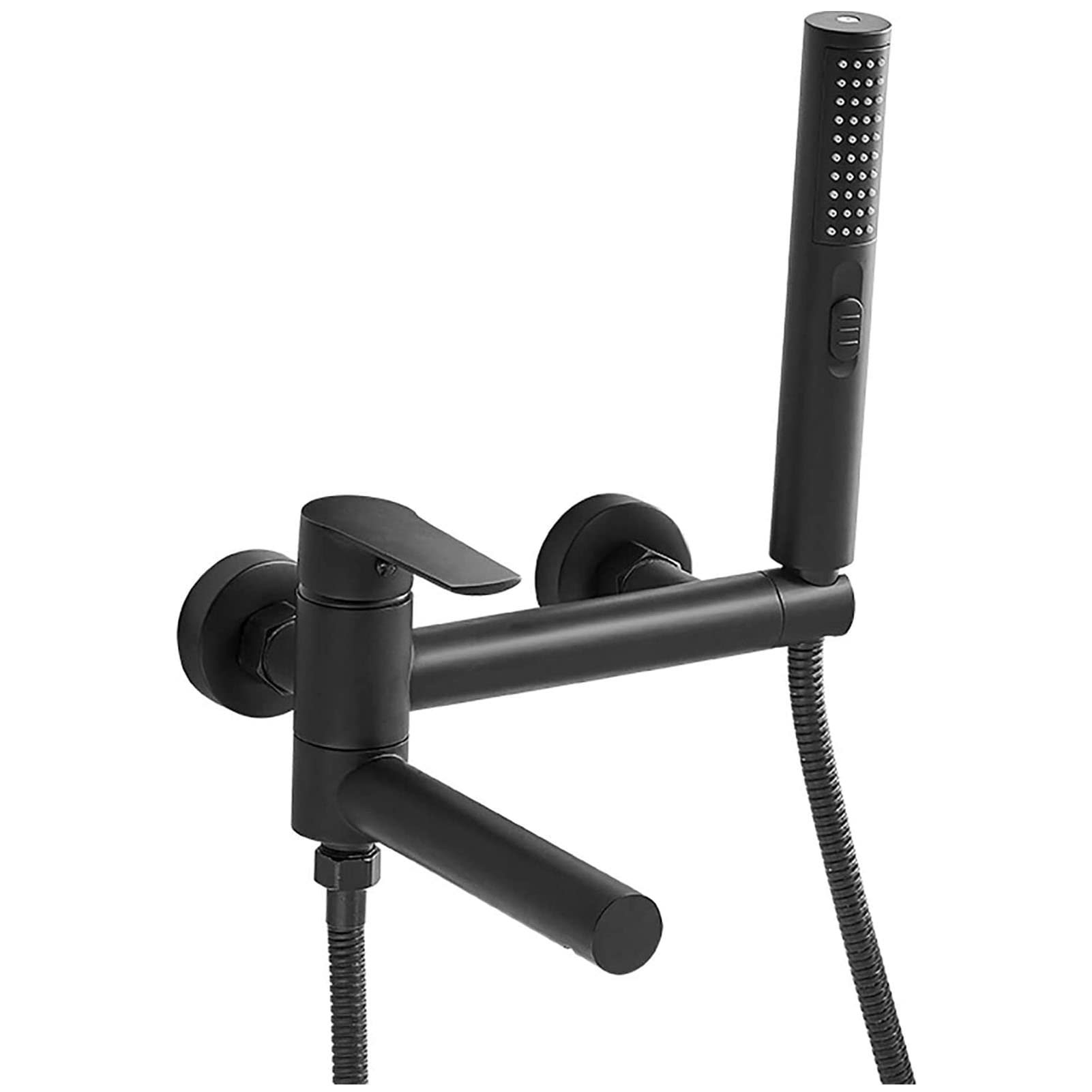 Robinet baignoire noir mat pour douche relaxante et bain familial confortable