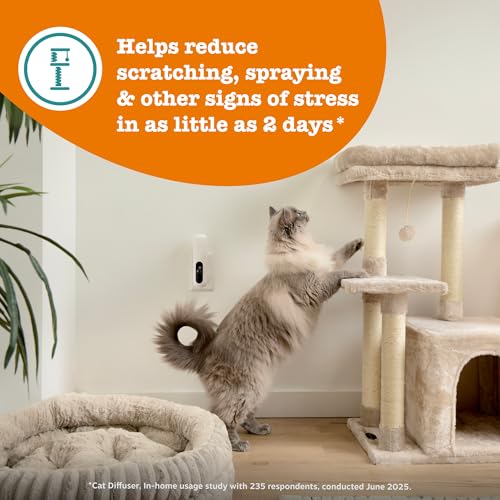 Zesty Paws Cat Calming Plug-In Diffuser Kit | Supports Calmness, Composure and Relaxation, Stress-related Behaviours | Mimics Feline Pheromones | For Cats & Kittens | Orchid Scent - Image 6