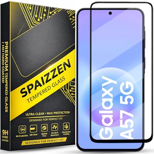 Image of Military-Grade Tempered Glass Screen Protector Compatible for Samsung Galaxy A57 5G / Samsung Galaxy A57 with Edge to Edge Coverage and Easy Self Installation kit