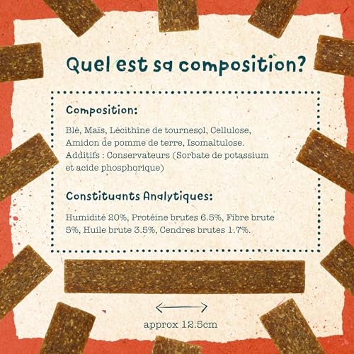 Benevo Vegane Hundekauartikel (20 Stück, 180 g), leicht zu zerreißen und zu teilen, kaltgepresste Trainings-Leckerlis, frei von Fleisch, Milchprodukten und Soja, vegetarisch, hypoallergen,