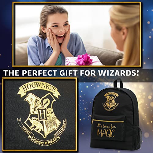 Harry Potter Mochila – Bolsa escolar para crianças e adolescentes, Preto, One Size, Clássico