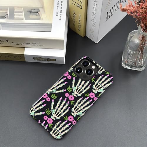 Coque iPhone 15 Pro Max fleur et squelette pour sublimer vos soirées - 2