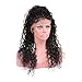 Curly Human Hair Wigs For Black Women Full Lace Human Hair Wigs Deep Wave Lace Frontal Wig Black Unprocessed Remy Human Hair Wigs Pre Plucked Lace Front Wet and Wavy Deep Wave Human Wig 16"