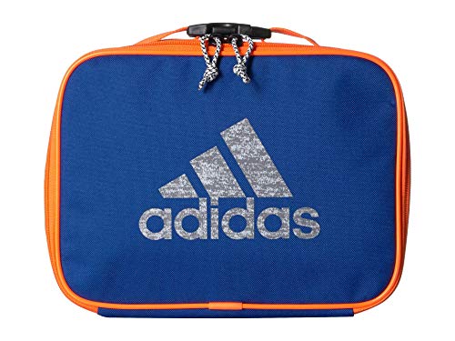 adidas unisex-adult Foundation Insulated Lunch Bag, Collegiate Royal/Solar Orange, One Size