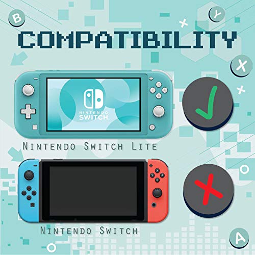 Insten Compatible with Nintendo Switch Lite Carrying Case - Hard Shell Portable Travel Pouch for Console & Accessories, 10 Game Cards Slots, Gray