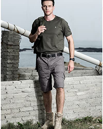 Refire Gear Men's Urban Tactical Military Edc Cargo Rip Stop Cotton Outdoor Camo Shorts, Light Grey, 34 #TOP3