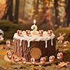 FCKLVMC 50 Pcs Mini Squirrel Figurines, 2.1 x 1.4cm Resin Squirrel Decor Bulk Adorable Garden Accessories for Moss Landscape DIY Terrarium Home Decor #5