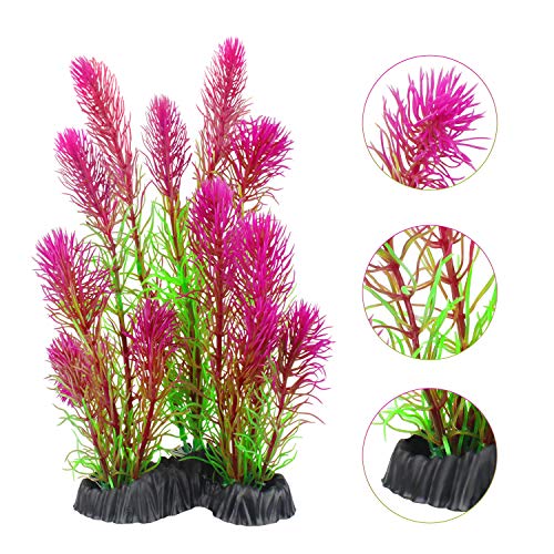 MyLifeUNIT Artificial Aquarium Plants, Plastic Fish Tank Plants for Aquarium Decorations, Pack of 7 (Style A) by MyLifeUNIT - Used condition - Image 2