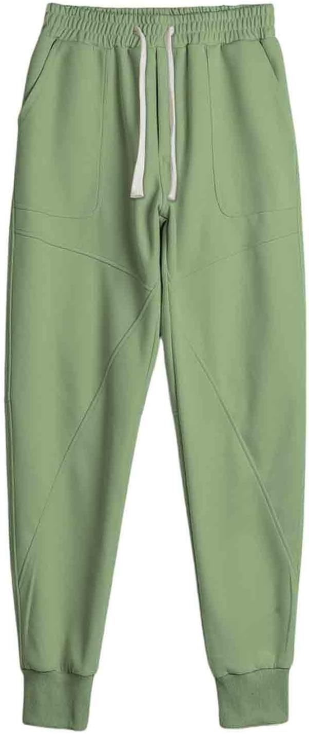 Cambkatl Men's Elastic Waist Loose Lounge Pants Athletic Workout Casual Jogger Sweatpants with Pockets & Drawstring