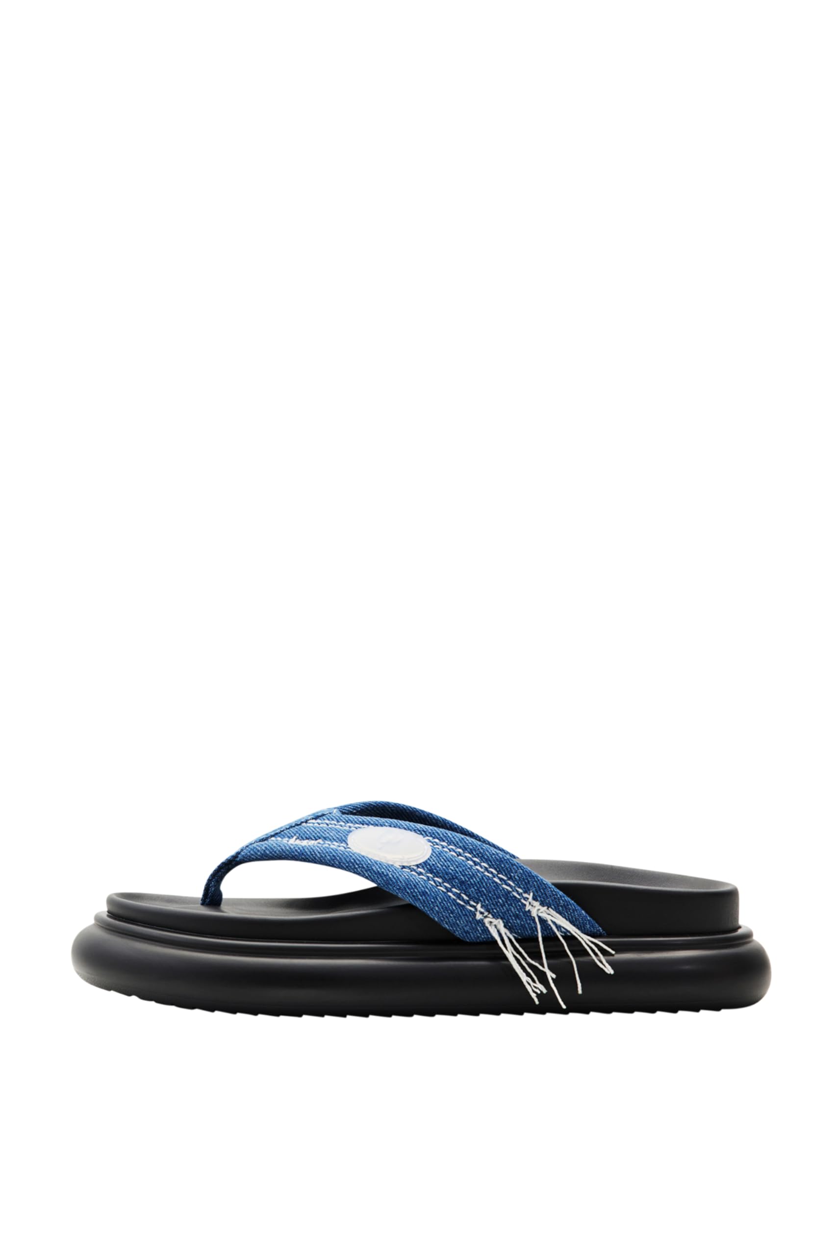 Desigual Shoes_Boat_Thong Den, Sandalia Mujer, Azul, 36 EU
