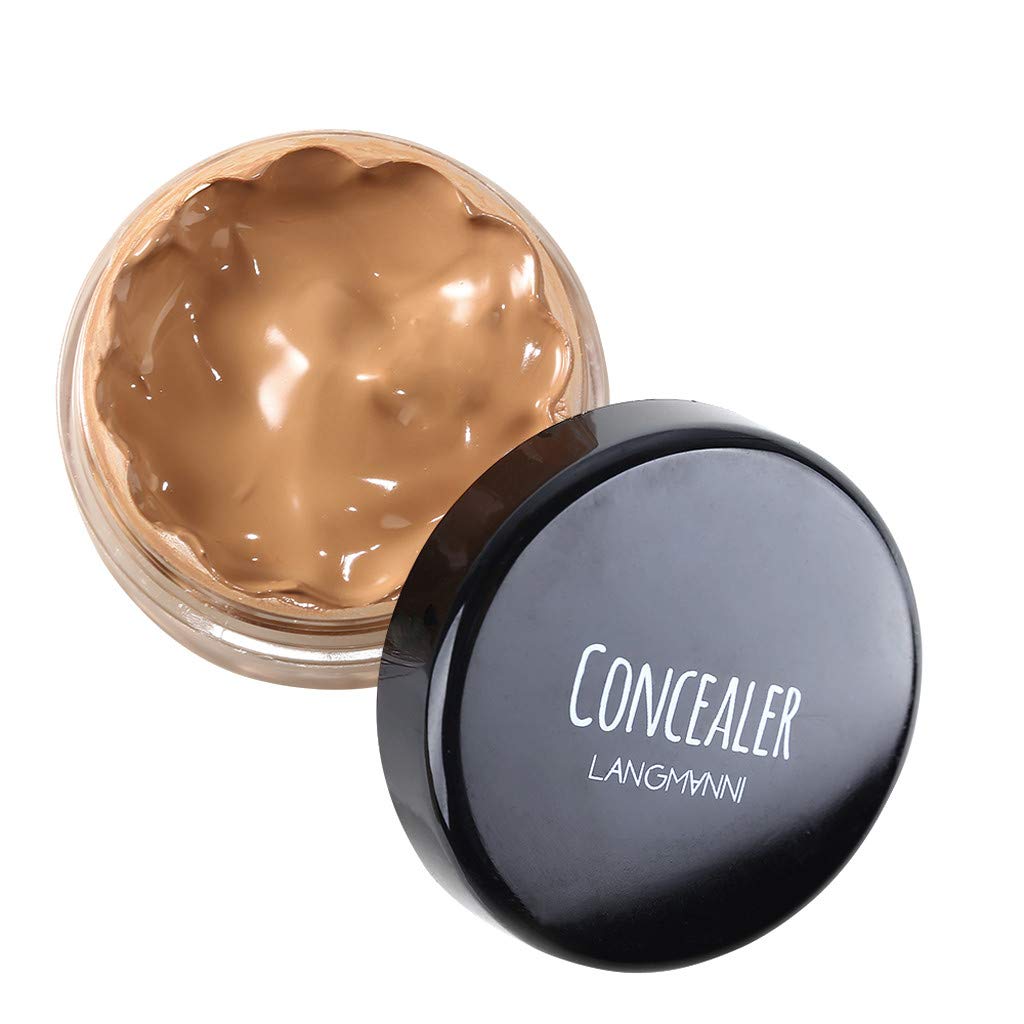 Concealer Cover Cream Long Lasting Moisturizing Base Liquid Cover Concealer Matte Oil Control Liquid Foundation Makeup Flawless Colour Changing Foundation for Women Girls (08#, H)