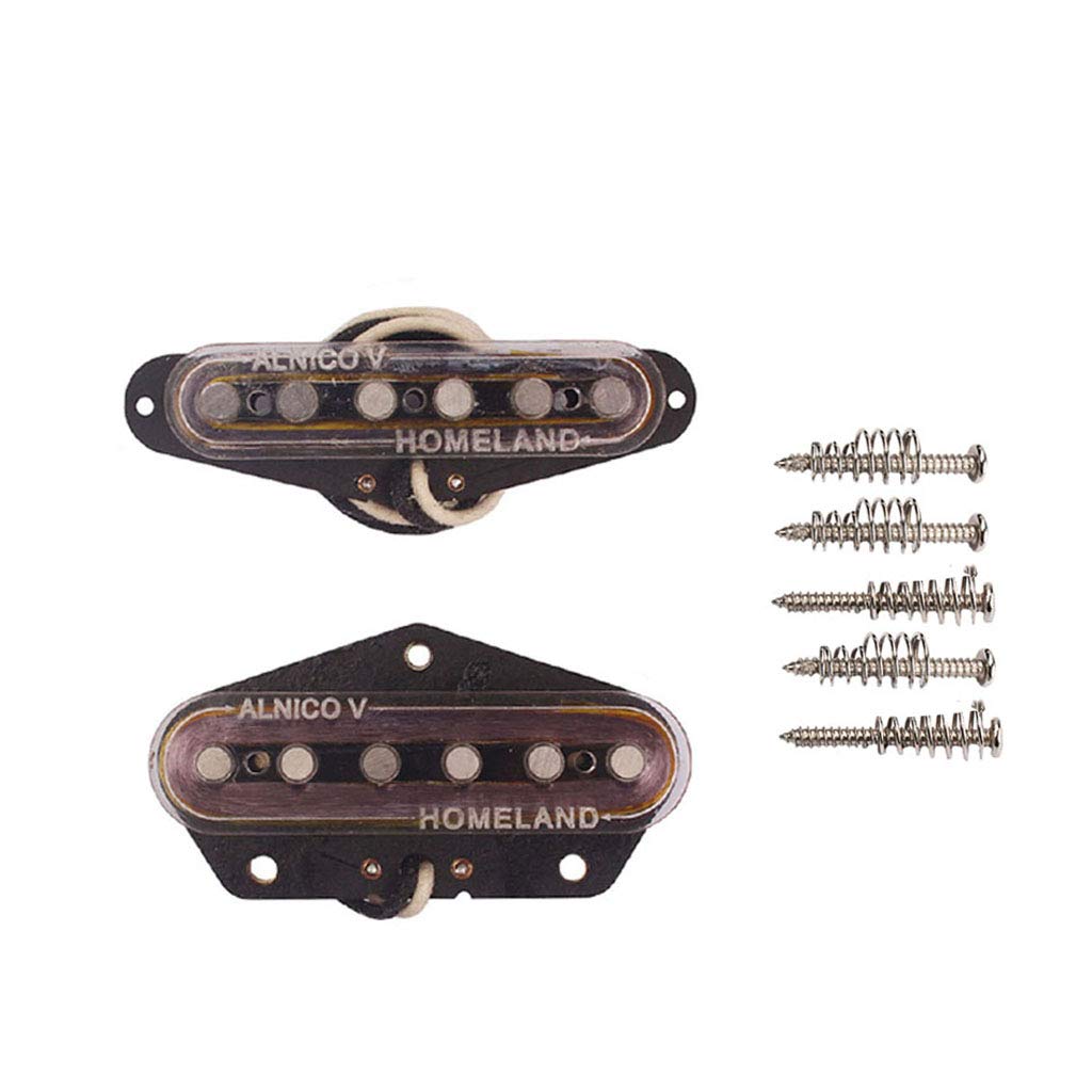 Alnicov 6 Corde Antichità Pickup Set Collo & Ponte Per TeLe Chitarra Elettrica Accessori