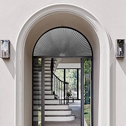 Arch Window Pleated Blinds Easy Cut And Install Pleated Shades Fliterling Linght And Blackout Blinds Grey 72” X 36” (Grey) #TOP4
