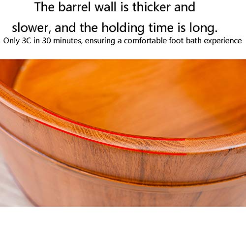 Bañera de madera maciza para pies spa pedicura miniatura 4