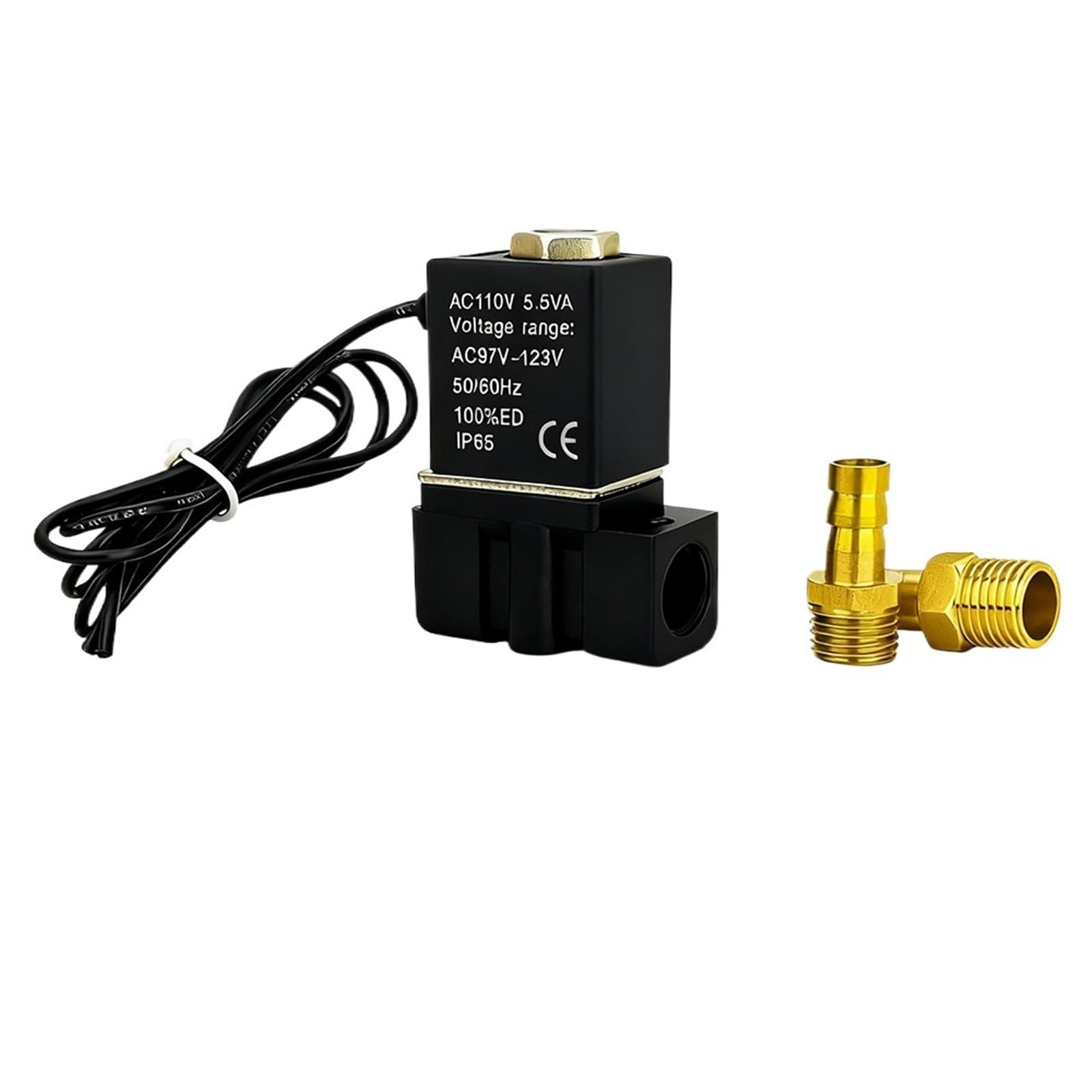 Vanne solénoïde 24V NC 1/4" pour circuit d'air silencieux
