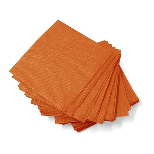 kit descartável festa com pratinho copo garfo e guardanapo para até 50 pessoas (Laranja)