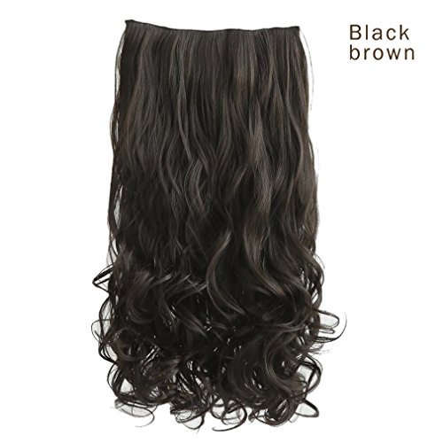 REECHO 14" Short Length 1-Pack 3/4 Full Head Curly Wavy Clips in on
