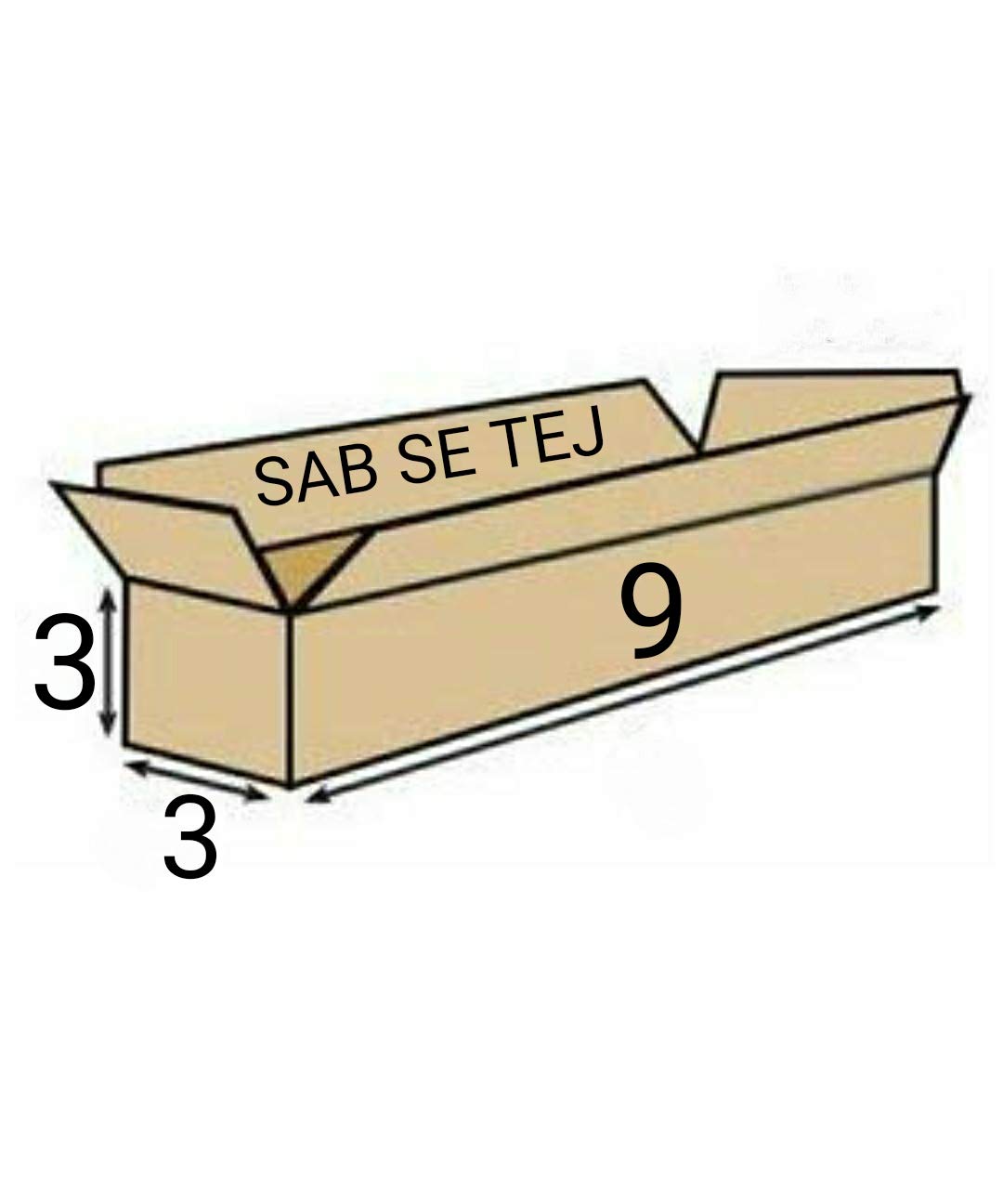 SAB SE TEJ 3 Ply Corrugated Orange Color Box/Shipping Boxes/Packaging Boxes (9 x 3 x 3 inch) (Pack of 100) (B07YWW1M1M) Amazon Price History, Amazon Price Tracker