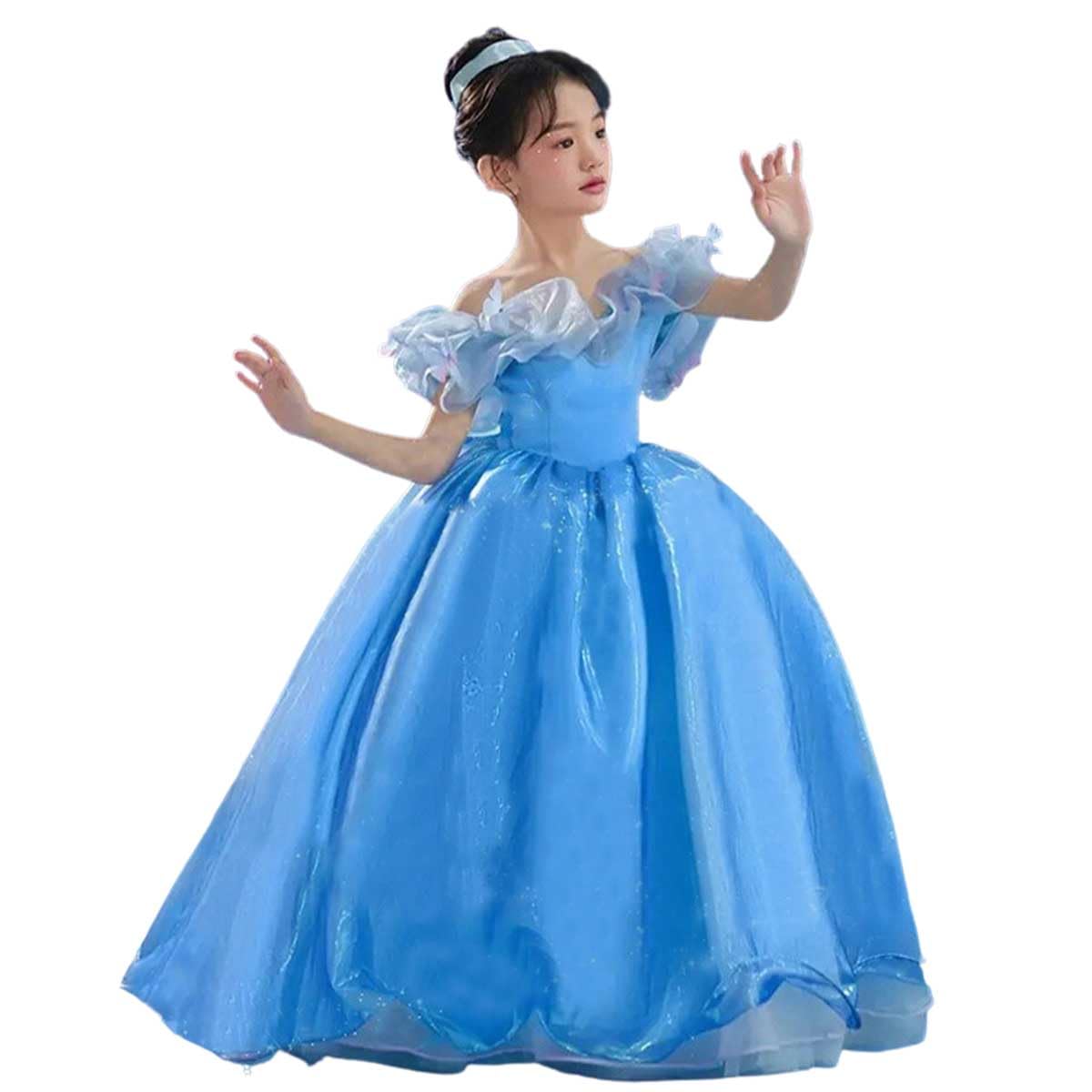 Amazon.co.jp: monoii プリンセスドレス キッズ シンデレラ 子供 衣装 