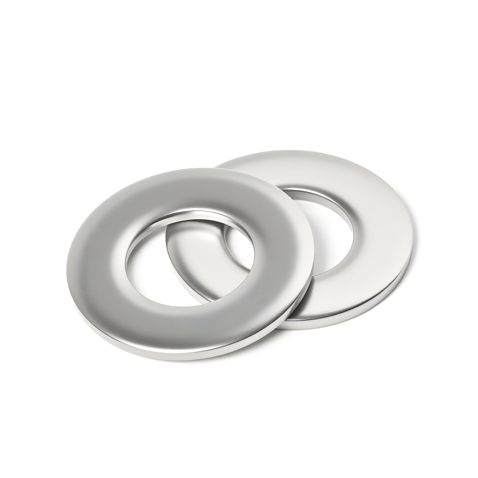 Photo 1 of (100 Pack) #8 x 7/16" Stainless Flat Washers, 304 18-8 Stainless Steel Washers Metal Washer for Screws and Bolts