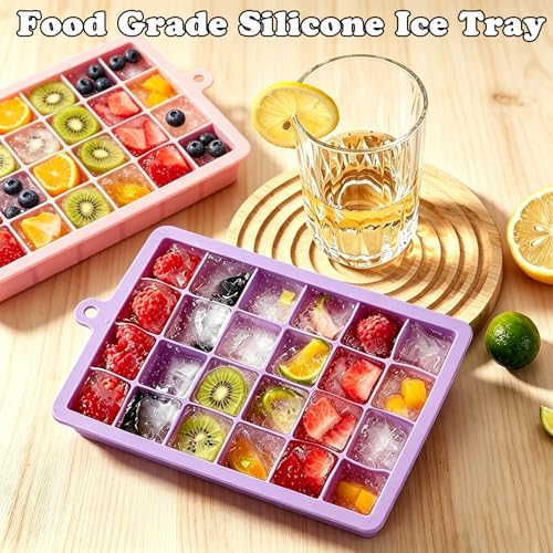 Bandejas de Hielo de Silicona 3 Pack con Tapa miniatura 4