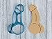 Generic Naughty Detailed Penis Cookie Cutter - Funny Adult Innapropriate Kama Sutra Sex Bachelor Bachelorette Dick (0021) (5 Inch) - 1 Piece