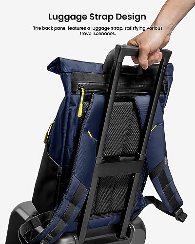 Image of tomtoc Roll Top Laptop Backpack, Lightweight, Water-Resistant Commute Expandable Casual Daypack