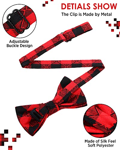 Zhanmai 20 Pcs Boys Bow Ties Pre-tied Bow Ties Bulk with Adjustable Neck Band for Kids Wedding Birthday Party3