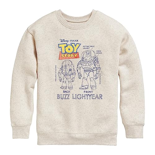 Disney Toy Story 4 - Buzz Sketches - Toddler & Youth Crewneck Fleece Sweatshirt