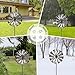 Wind Spinners Outdoor，Metal Vintage Style Single Sided Silver Windmill Kinetic Wind Spinner for Outdoor Garden Patio Yard Decor,Diameter 13 Inches