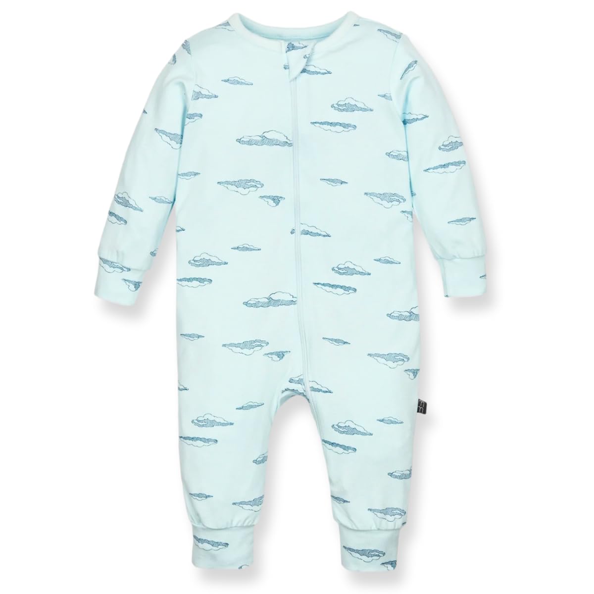 TuddyBuddy 100% Cotton Multi Color Romper/Sleepsuit/Jumpsuit for Baby Boy & Baby Girl (Blue Clouds & Grey Little One, 0 Months-3 Months) - Image 4 thumbnail