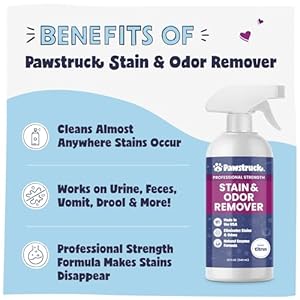   Pawstruck-Professional-Strength-Pet-Stain-Odor-Remover-Natural-Enzyme-Cleaning-Agent-for-Dogs-Cats-Safe-Effective-Smell-Eliminator-32-oz-Packaging-May-Vary