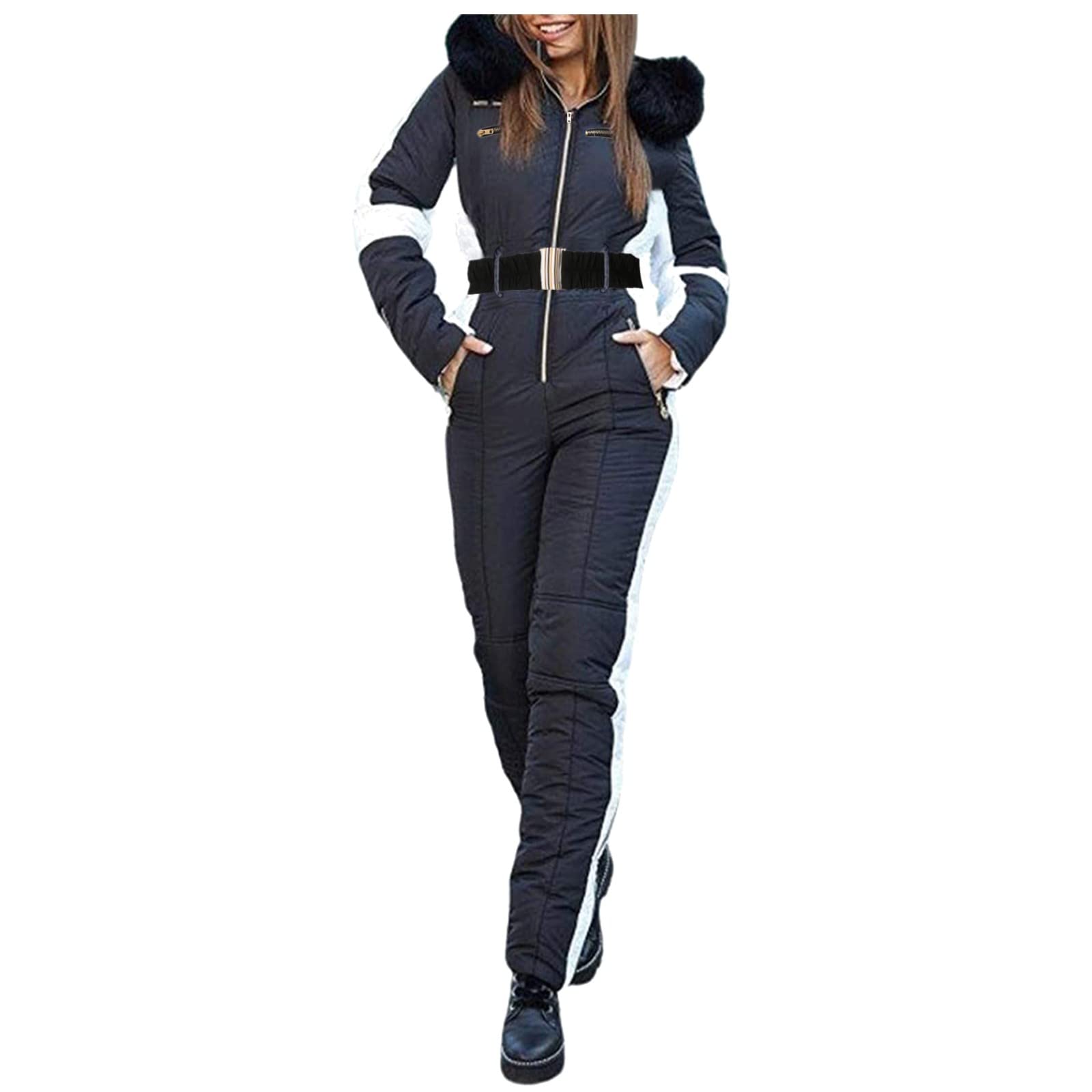 Schneeanzüge für-Damen Warme Skibekleidung Schneeoverall Damen Schneeanzug Einteiler Winteranzug Skianzug Skioverall Winter Jumpsuit Ski Set