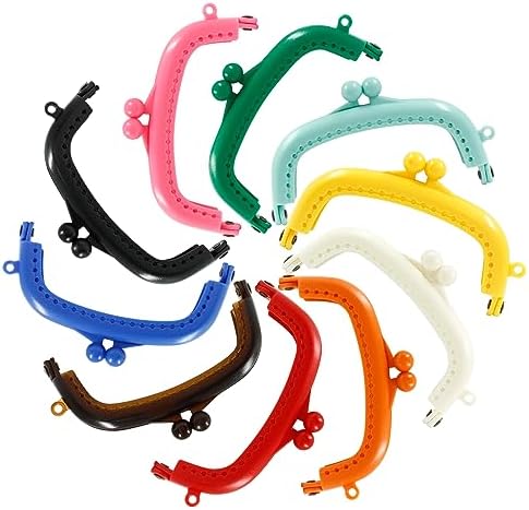 Moicstiy 10 Set Candy Color Plastic Kiss Clasp Lock, Multi-Color image 5