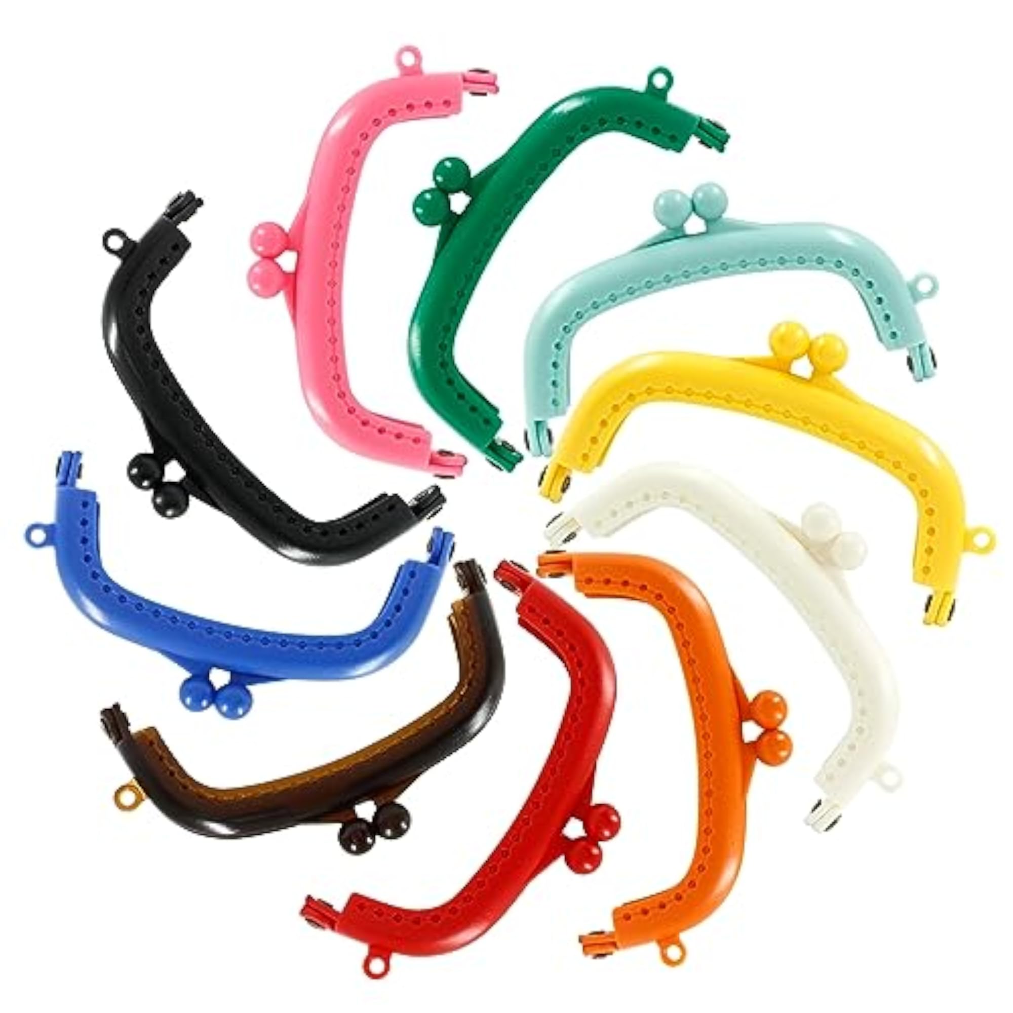 10 Set Candy Color Plastic Kiss Clasp Lock